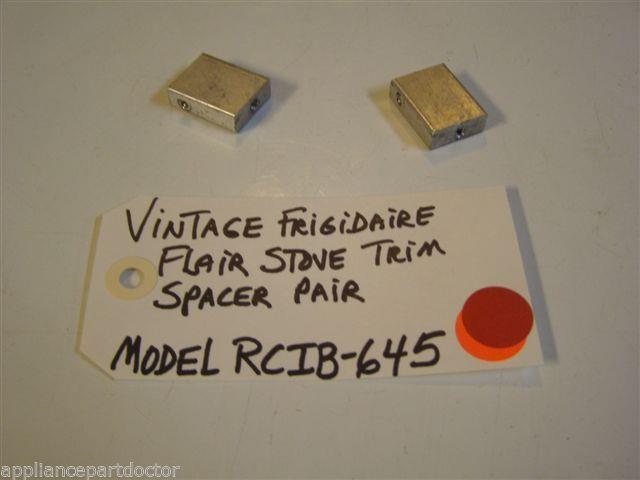 Model RCIB-645 Vintage Frigidaire Flair Stove Trim Spacer Pair Model RCIB-645 Vintage Frigidaire Flair Stove Trim Spacer Pair